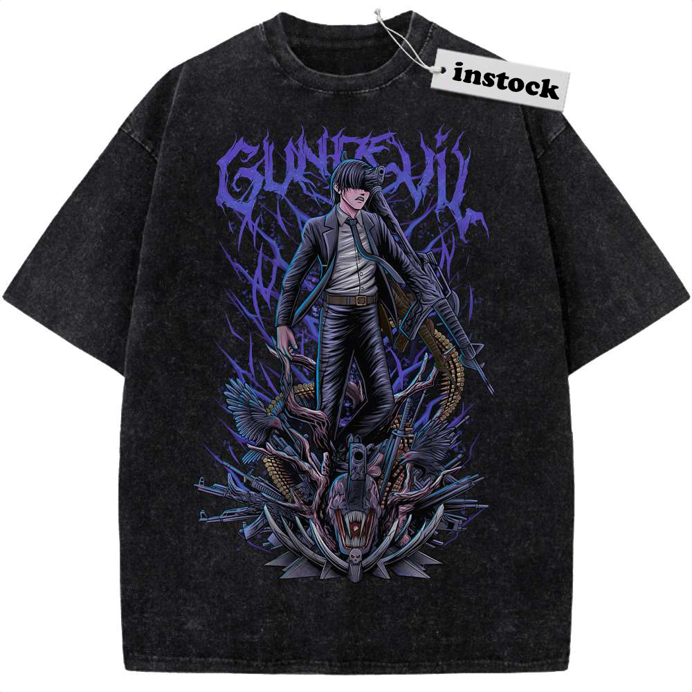 Gun Devil Shirt, Chainsaw Man Shirt, Anime Shirt, Vintage Tee