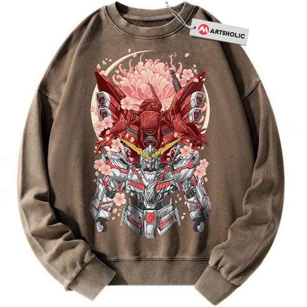 Alternative view of Gundam Sweatshirt, Anime Sweatshirt, Vintage Sweater