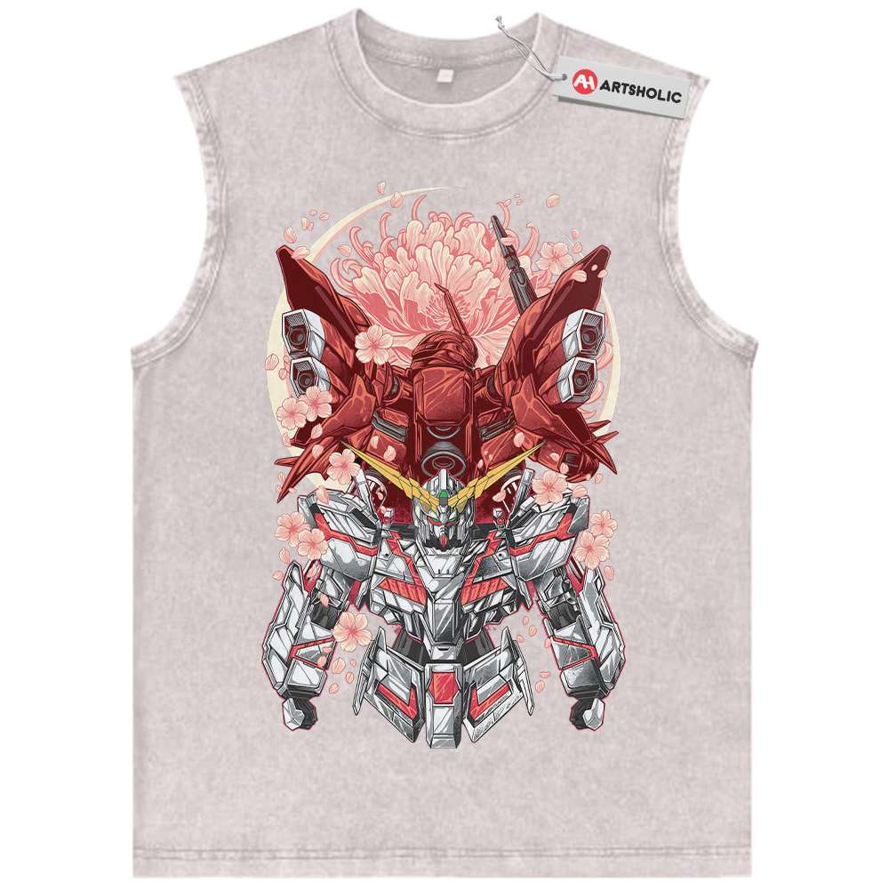 Alternative view of Gundam Tank Top, Anime Tank Top, Vintage Tank Top