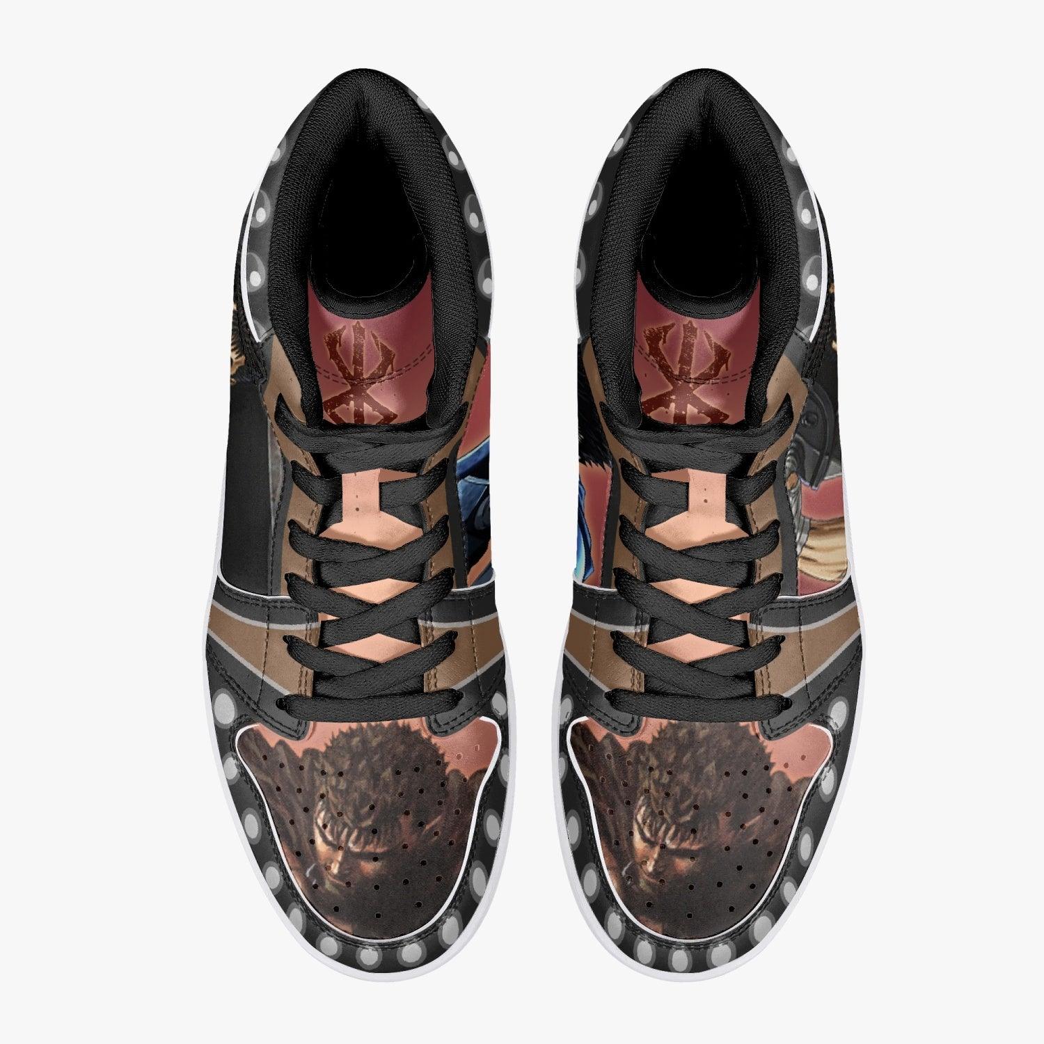 Alternative view of Guts Berserk Custom Sneaker Mid 1 Basketball Shoes - Otaku Hall