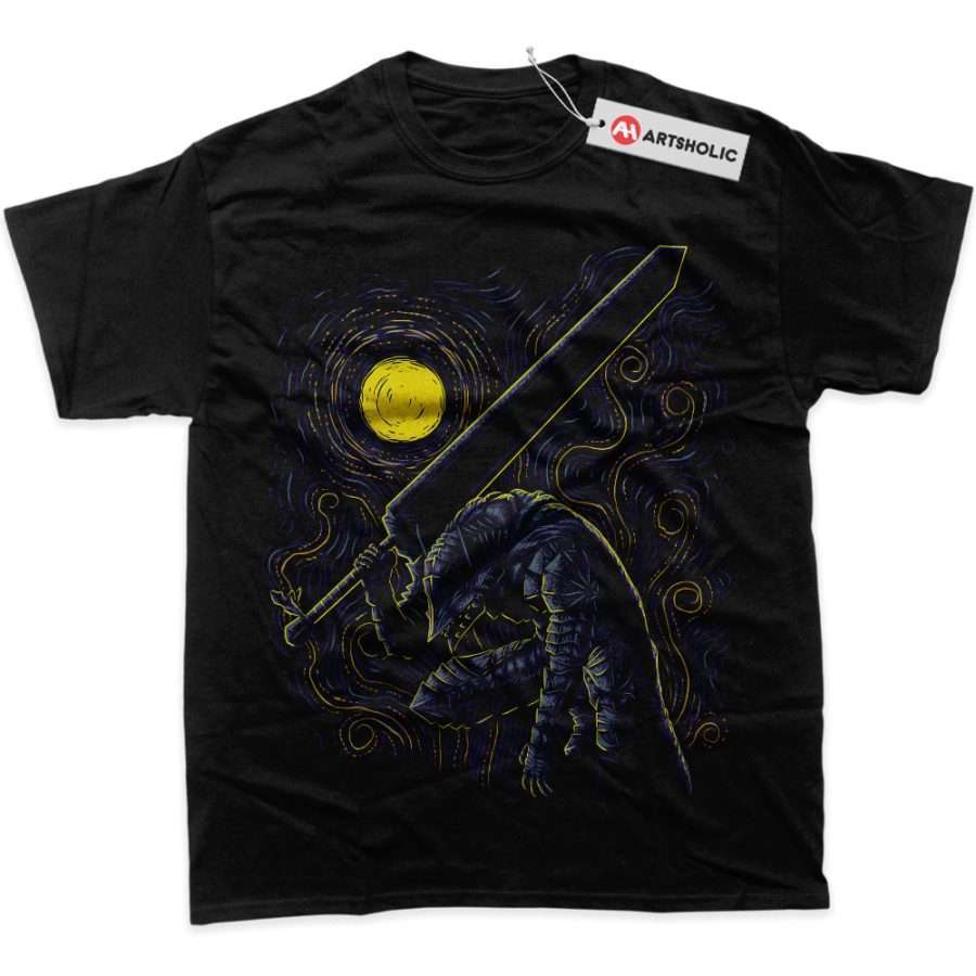 Alternative view of Guts Shirt, Berserk Shirt, Anime Shirt, Graphic T-Shirt