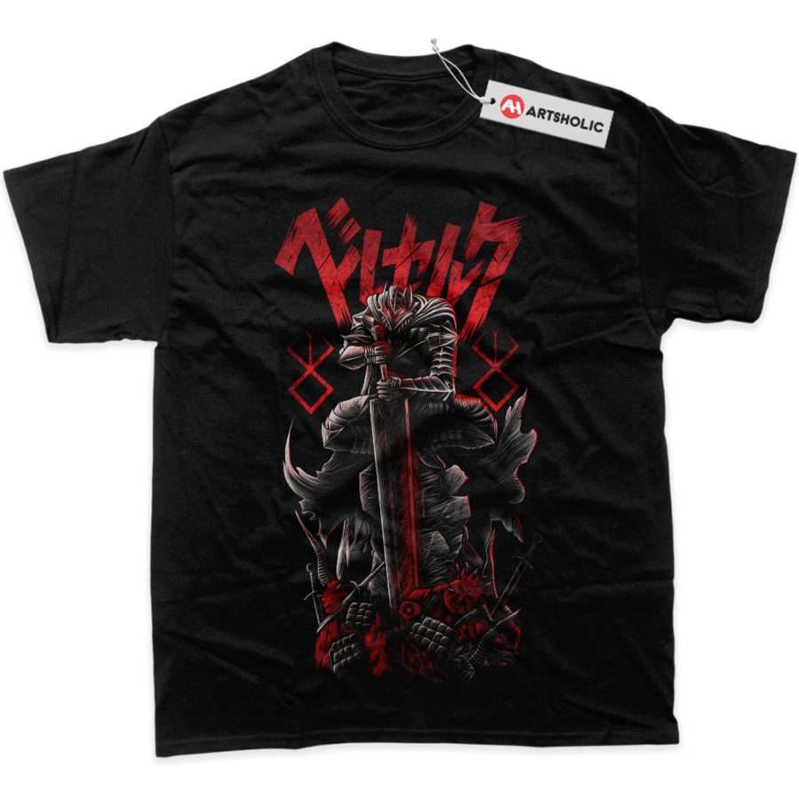 Alternative view of Guts Shirt, Berserk Shirt, Anime Shirt, Graphic T-Shirt