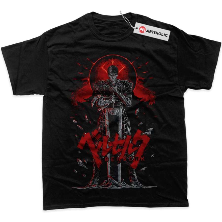 Alternative view of Guts Shirt, Berserk Shirt, Anime Shirt, Graphic Tee