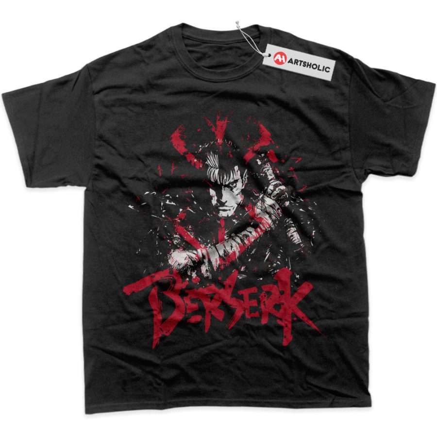 Alternative view of Guts Shirt, Berserk Shirt, Anime Shirt, Graphic Tee