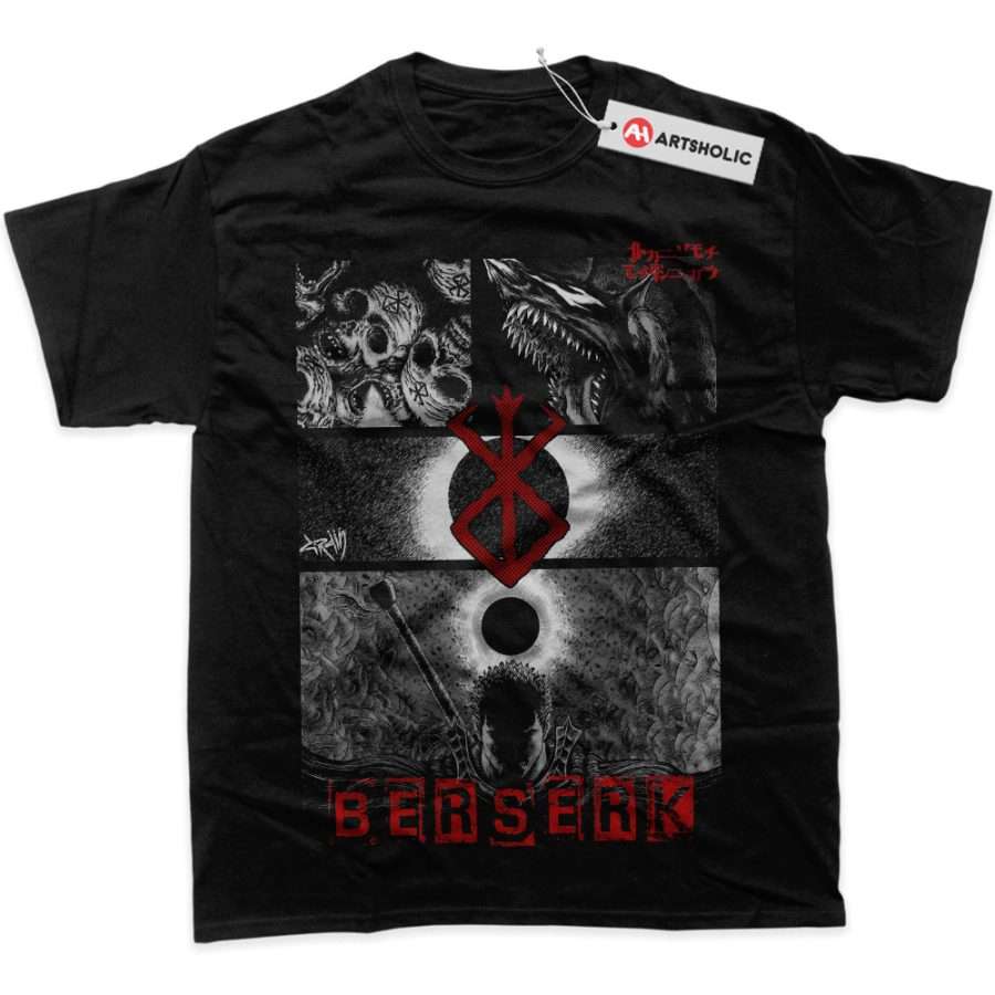 Alternative view of Guts Shirt, Berserk Shirt, Anime Shirt, Graphic Tee