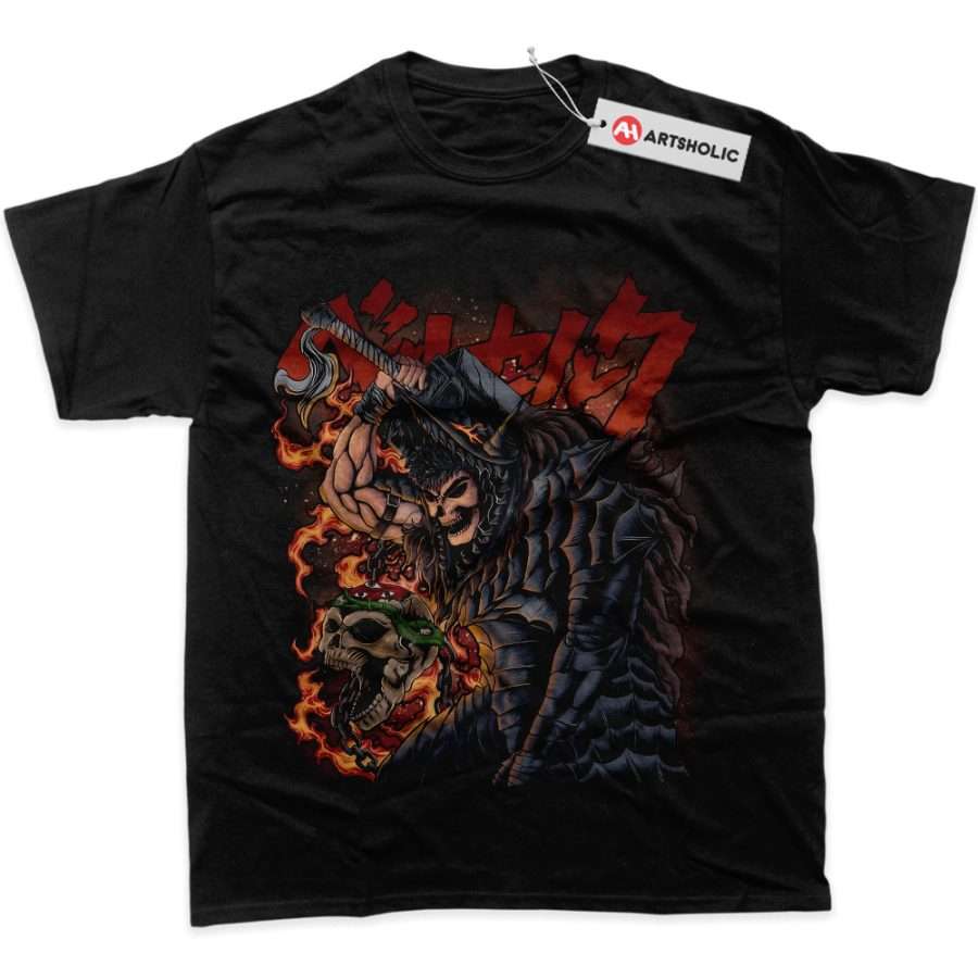 Alternative view of Guts Shirt, Berserk Shirt, Anime Shirt, Graphic Tee