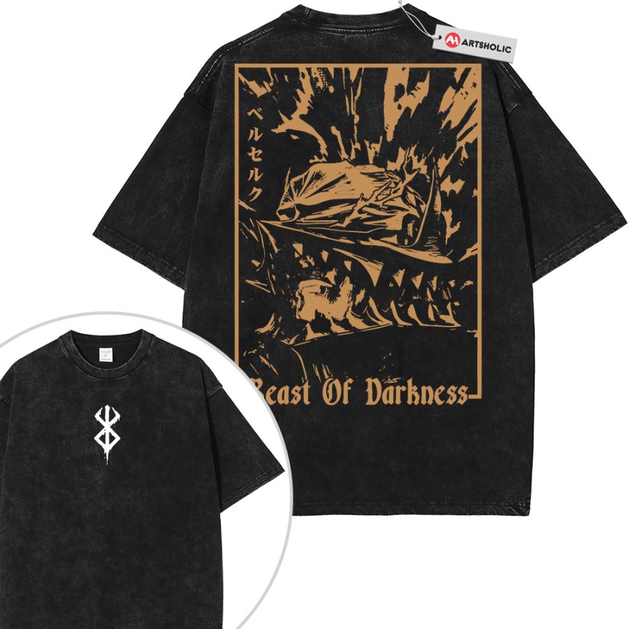 Alternative view of Guts Shirt, Berserk Shirt, Anime Shirt, Vintage T-Shirt 2-Sided