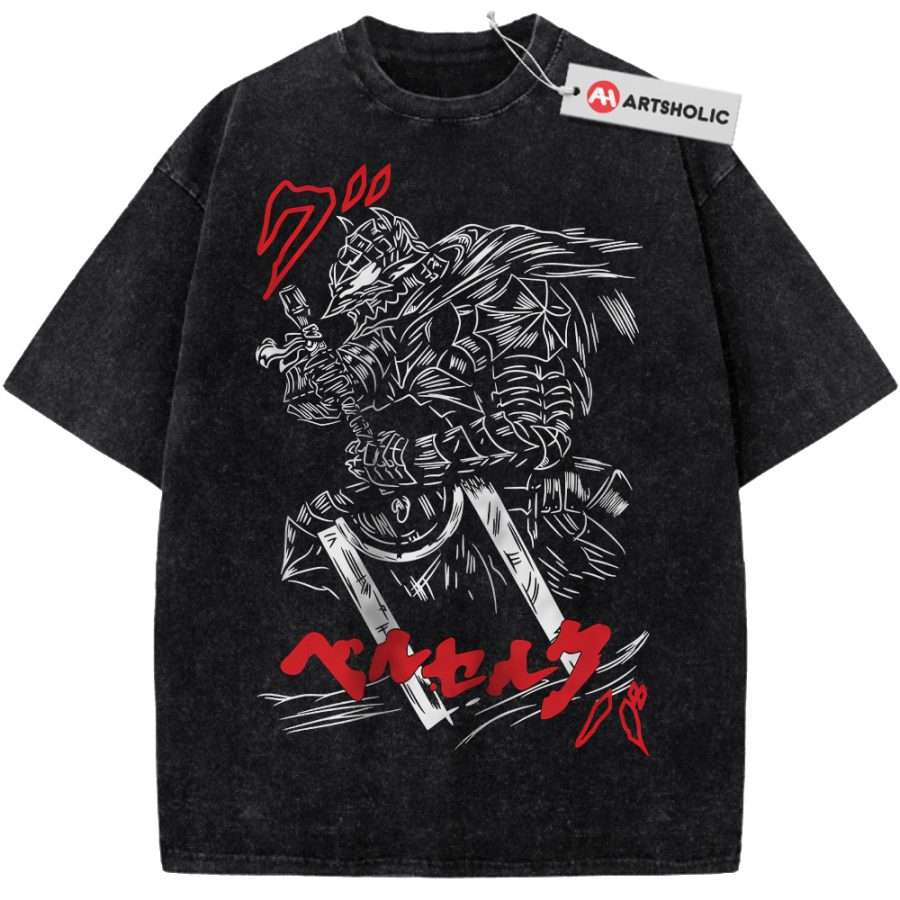 Alternative view of Guts Shirt, Berserk Shirt, Anime Shirt, Vintage T-Shirt