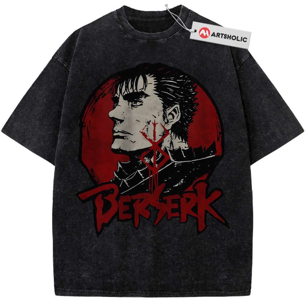 Alternative view of Guts Shirt, Berserk Shirt, Anime Shirt, Vintage T-Shirt