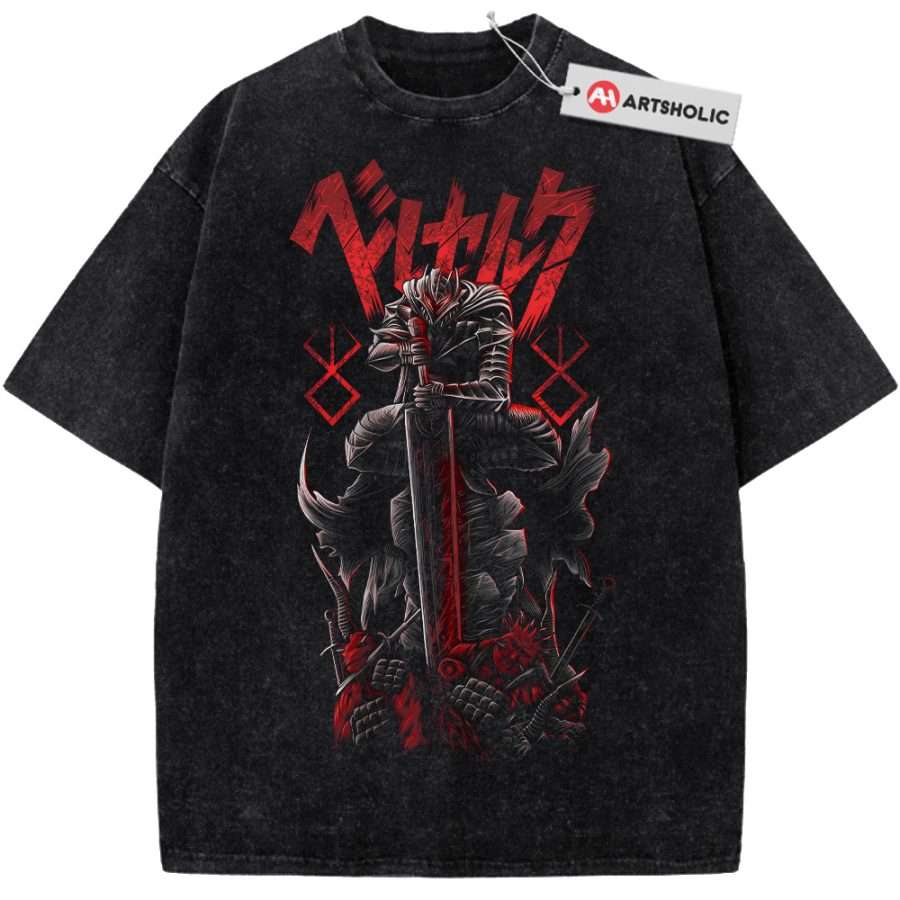 Alternative view of Guts Shirt, Berserk Shirt, Anime Shirt, Vintage T-Shirt