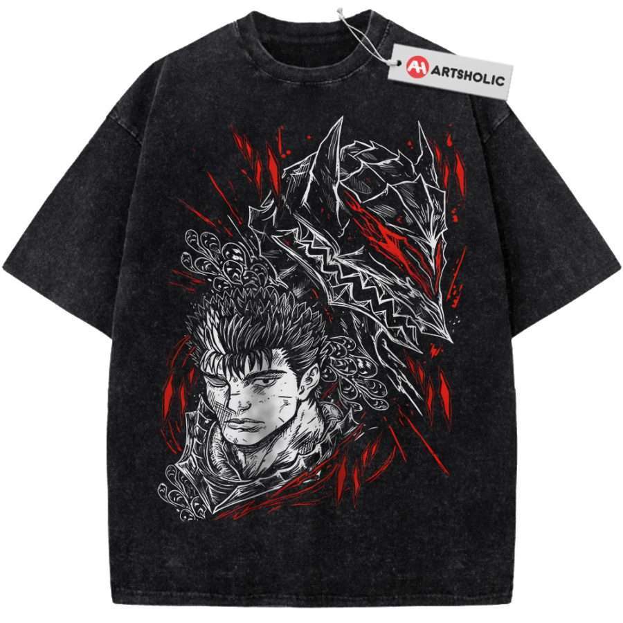 Alternative view of Guts Shirt, Berserk Shirt, Anime Shirt, Vintage T-Shirt