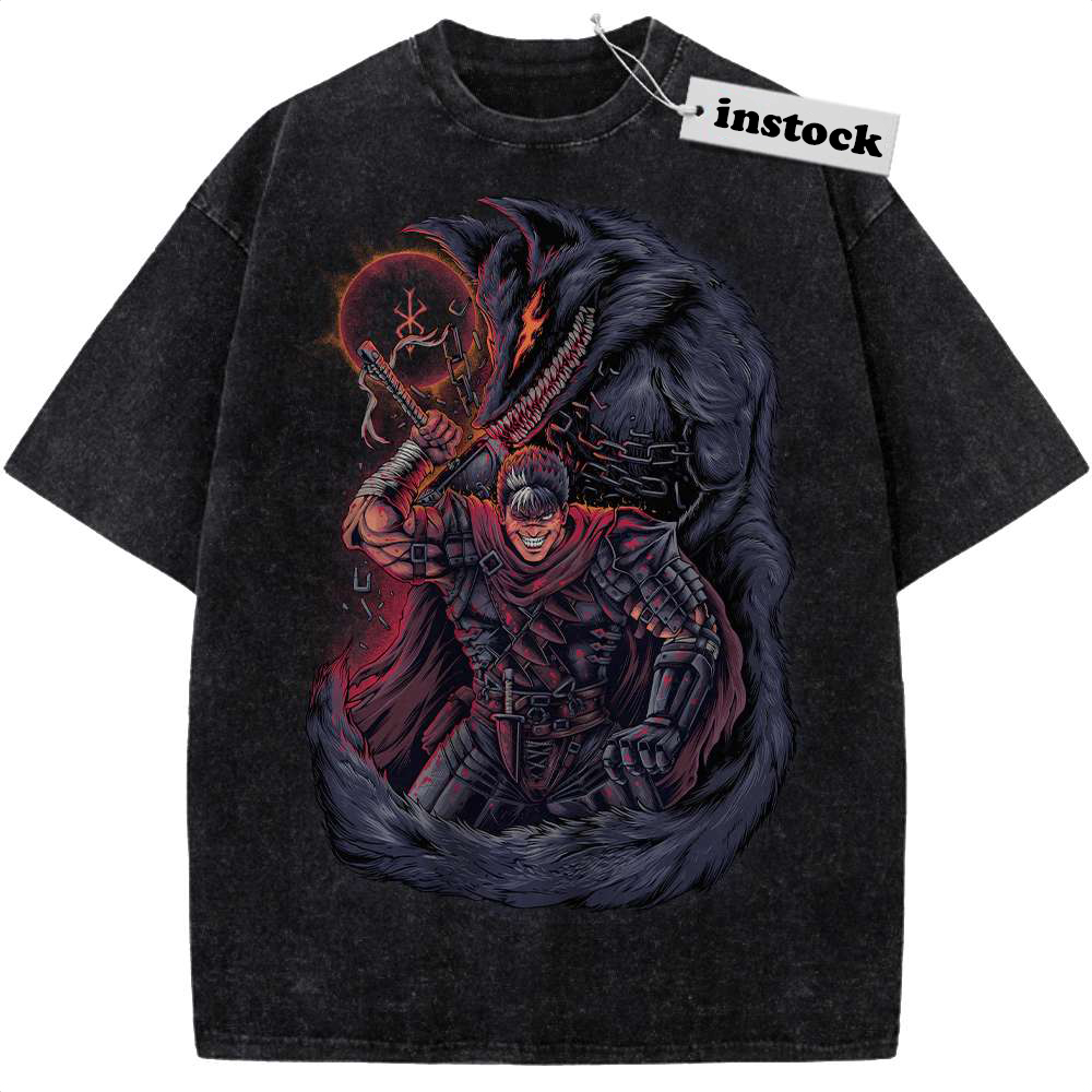 Guts Shirt, Berserk Shirt, Anime Shirt, Vintage Tee