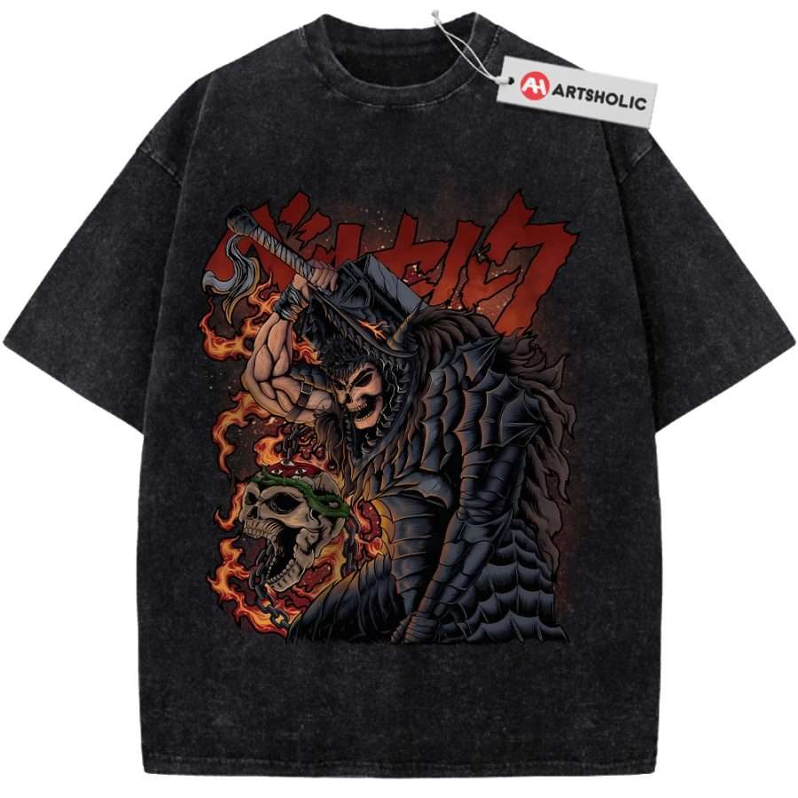 Alternative view of Guts Shirt, Berserk Shirt, Anime Shirt, Vintage Tee
