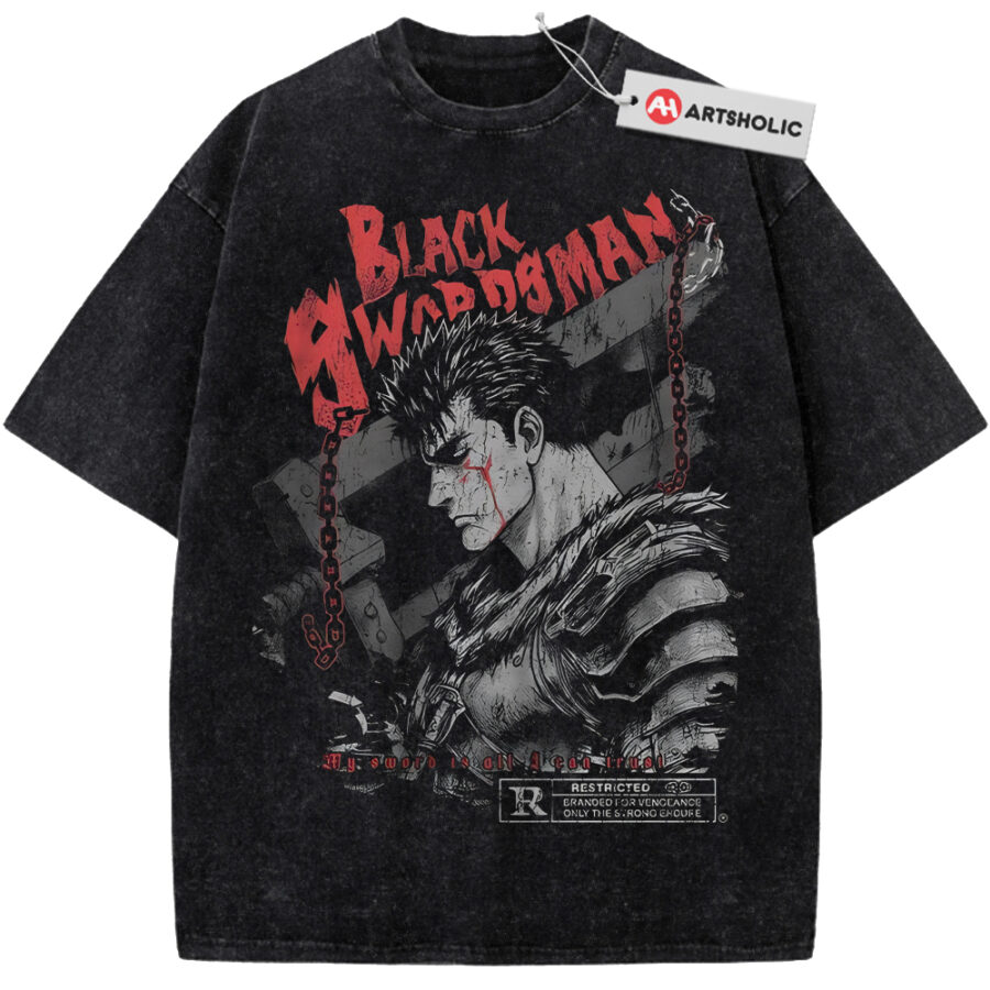 Alternative view of Guts Shirt, Berserk Shirt, Anime Shirt, Vintage Tee