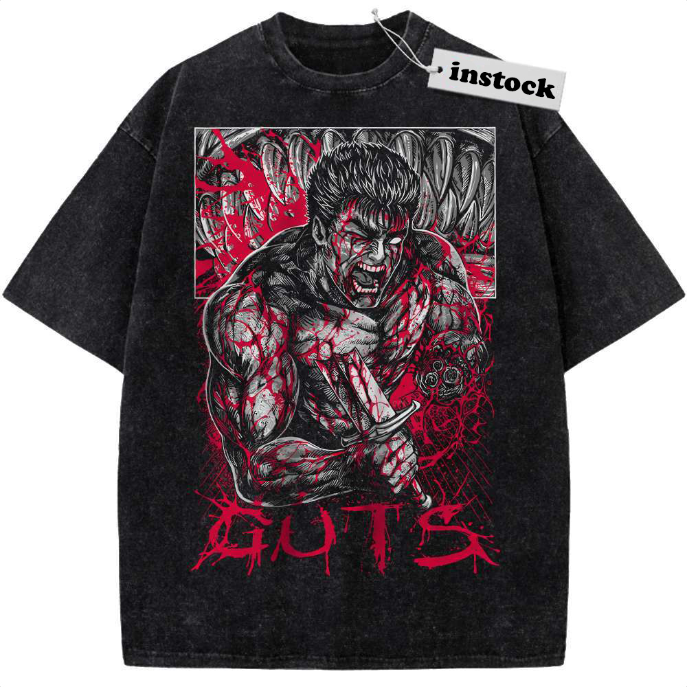 Guts Shirt, Berserk Shirt, Anime Shirt, Vintage Tee