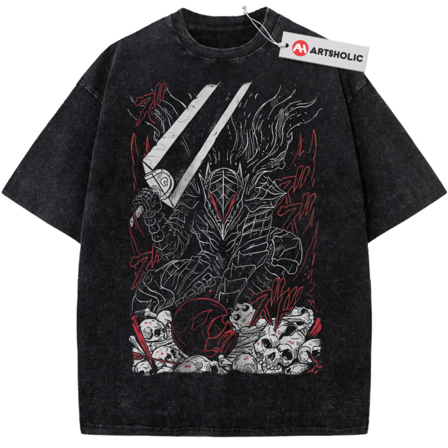 Alternative view of Guts Shirt, Berserk Shirt, Anime Shirt, Vintage Tee