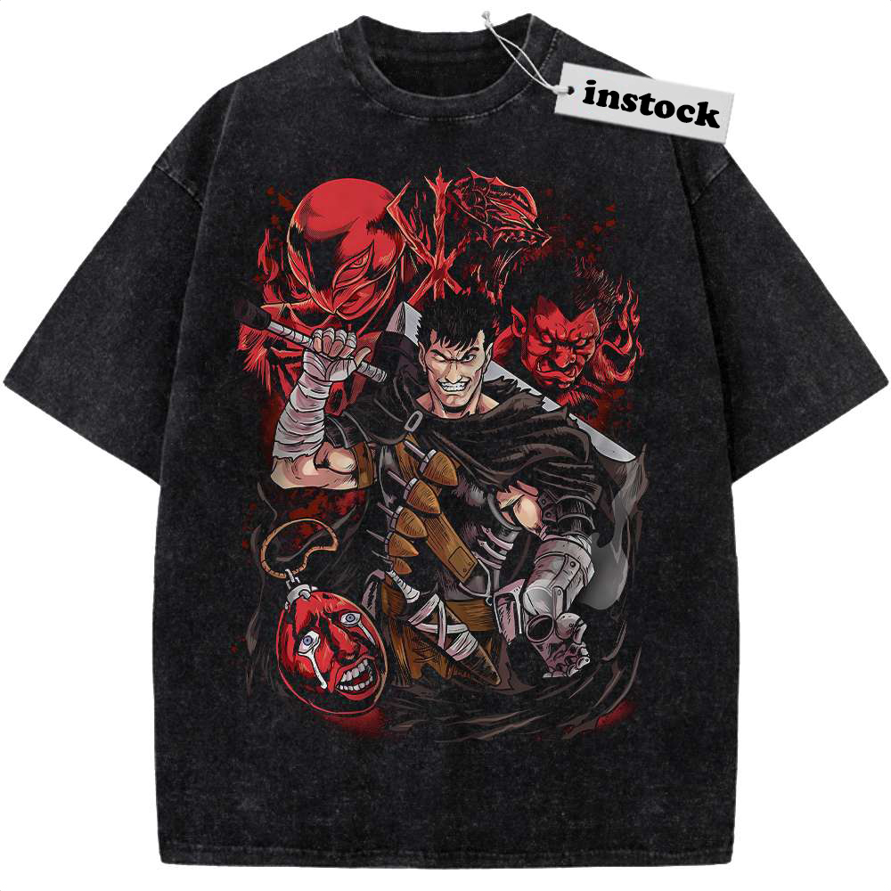 Guts Shirt, Berserk Shirt, Anime Shirt, Vintage Tee