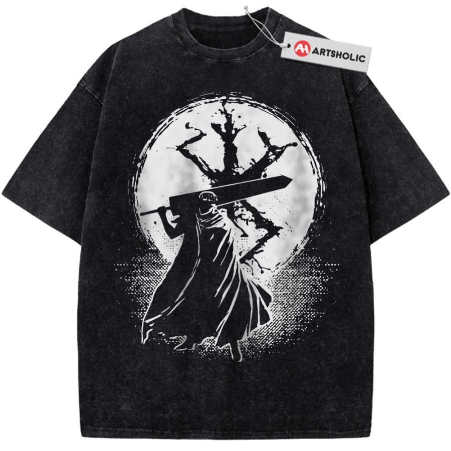 Alternative view of Guts Shirt, Berserk Shirt, Anime Shirt, Vintage Tee