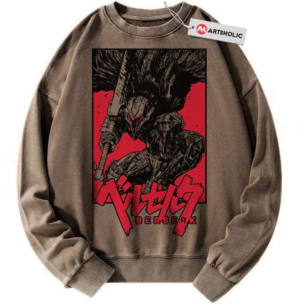 Alternative view of Guts Sweatshirt, Berserk Sweatshirt, Anime Sweatshirt, Vintage Sweater