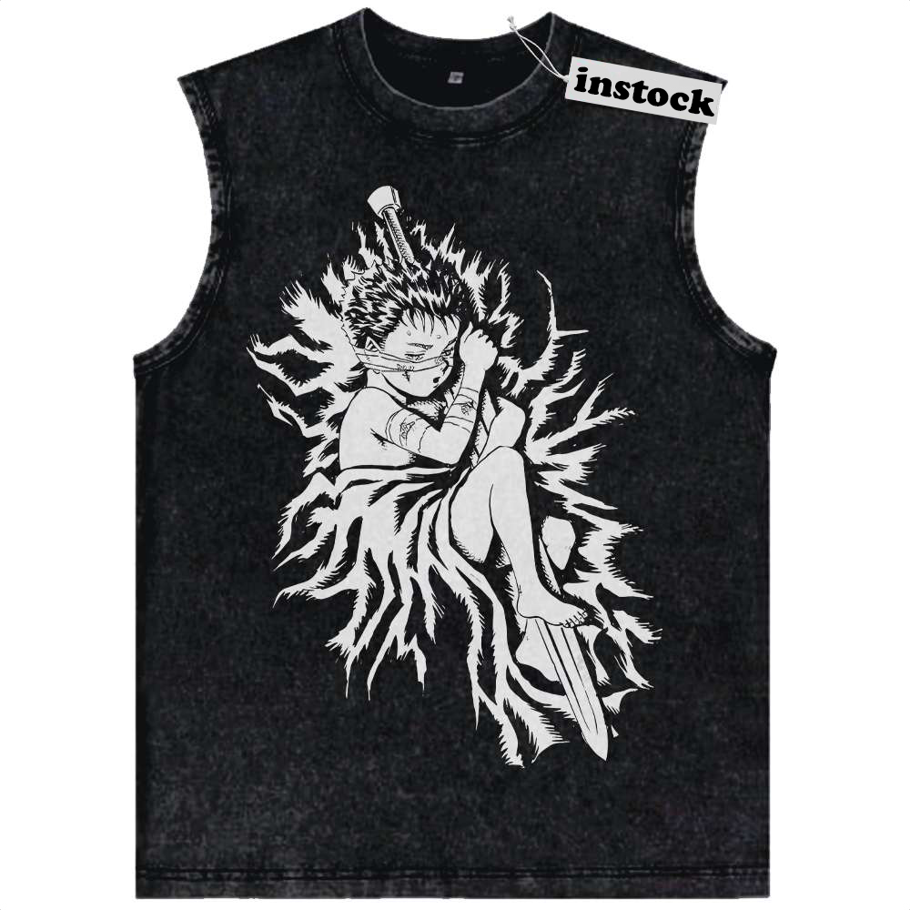 Guts Tank Top, Berserk Tank Top, Anime Tank Top, Vintage Tank Top