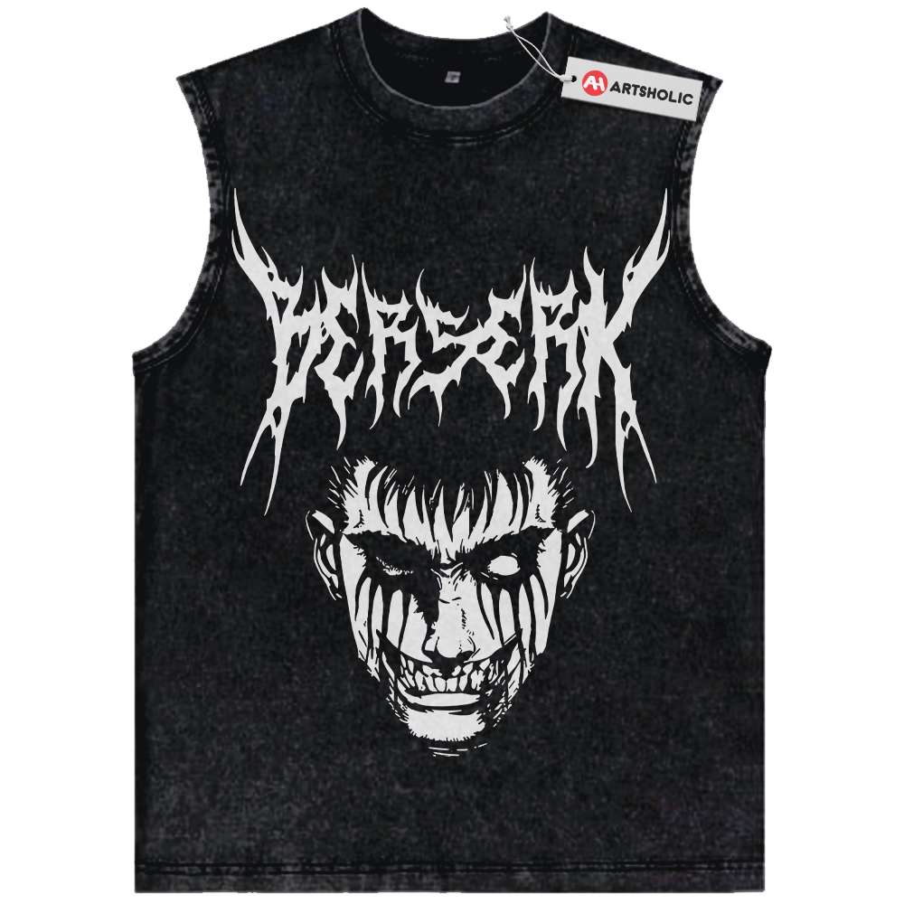Guts Tank Top, Berserk Tank Top, Anime Tank Top, Vintage Tank Top