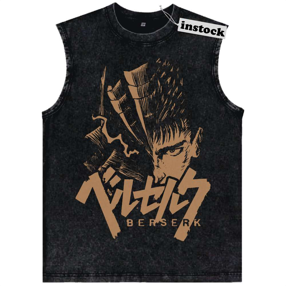 Guts Tank Top, Berserk Tank Top, Anime Tank Top, Vintage Tank Top