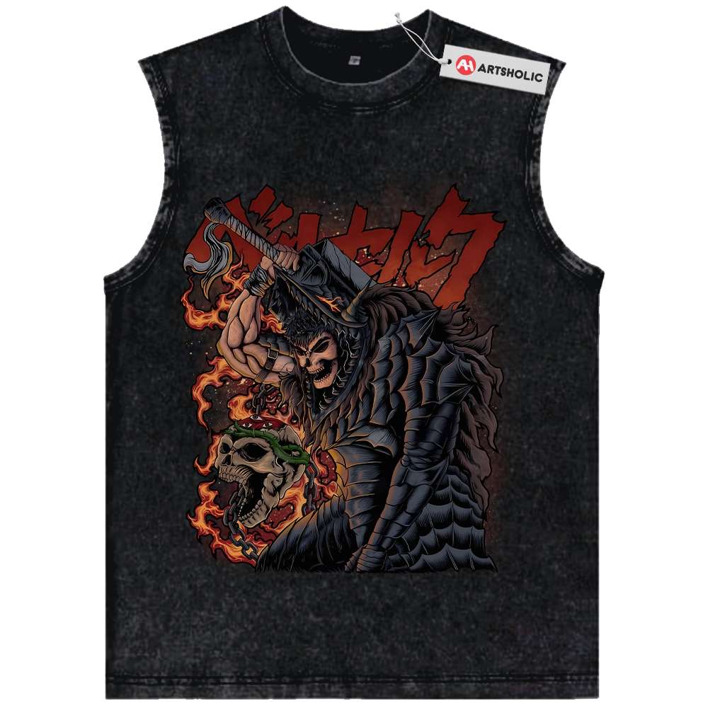 Guts Tank Top, Berserk Tank Top, Anime Tank Top, Vintage Tank Top
