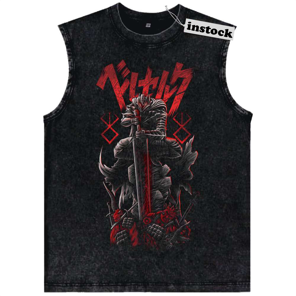 Guts Tank Top, Berserk Tank Top, Anime Tank Top, Vintage Tank Top