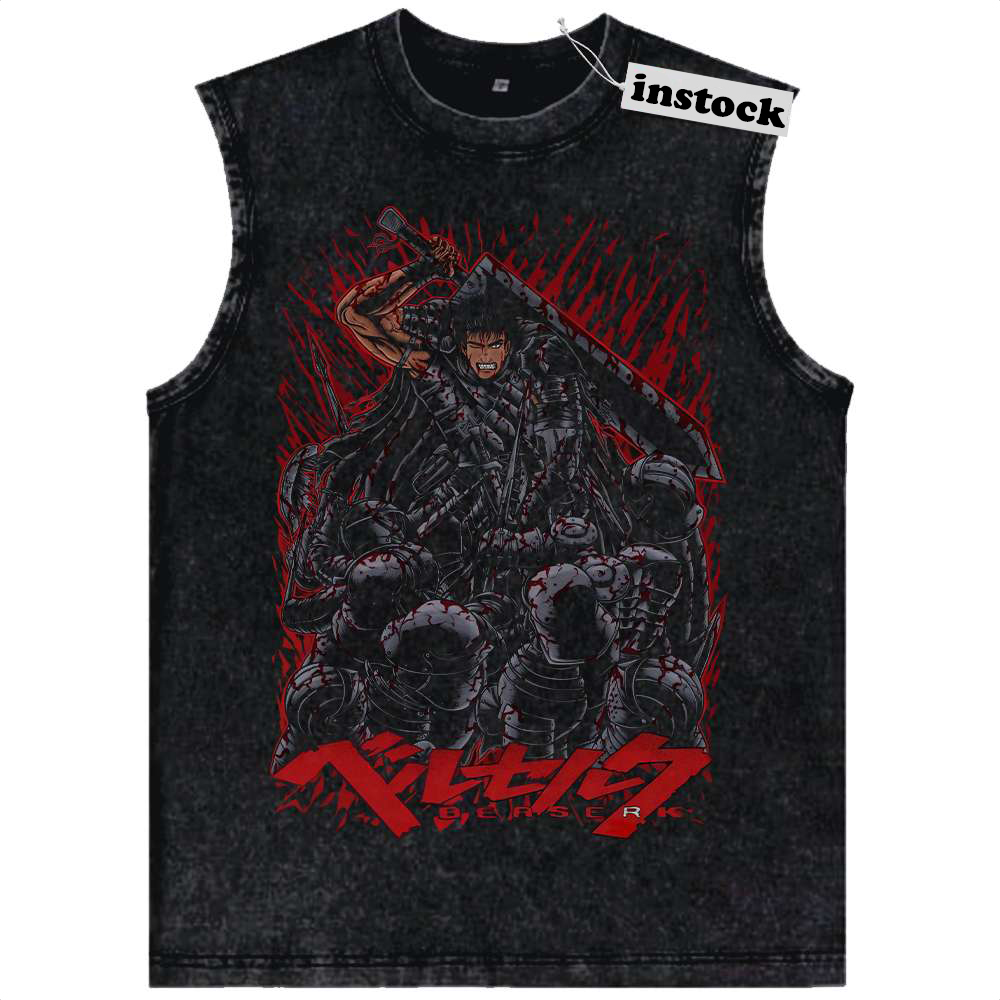 Guts Tank Top, Berserk Tank Top, Anime Tank Top, Vintage Tank Top