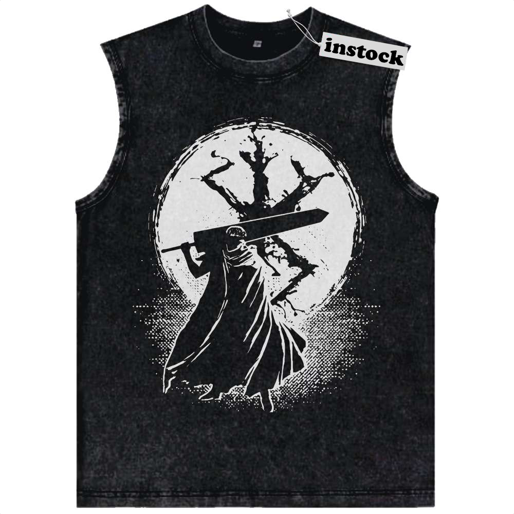 Guts Tank Top, Berserk Tank Top, Anime Tank Top, Vintage Tank Top