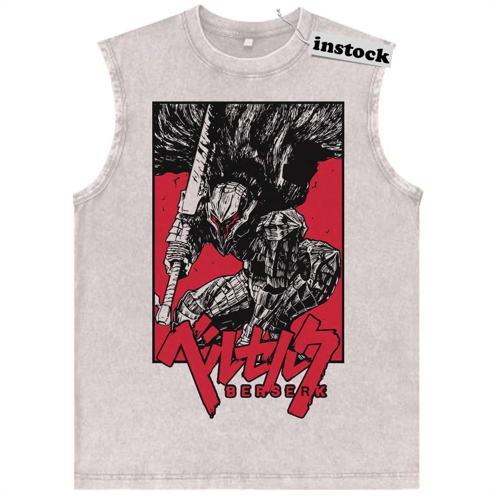 Guts Tank Top, Berserk Tank Top, Anime Tank Top, Vintage Tank Top