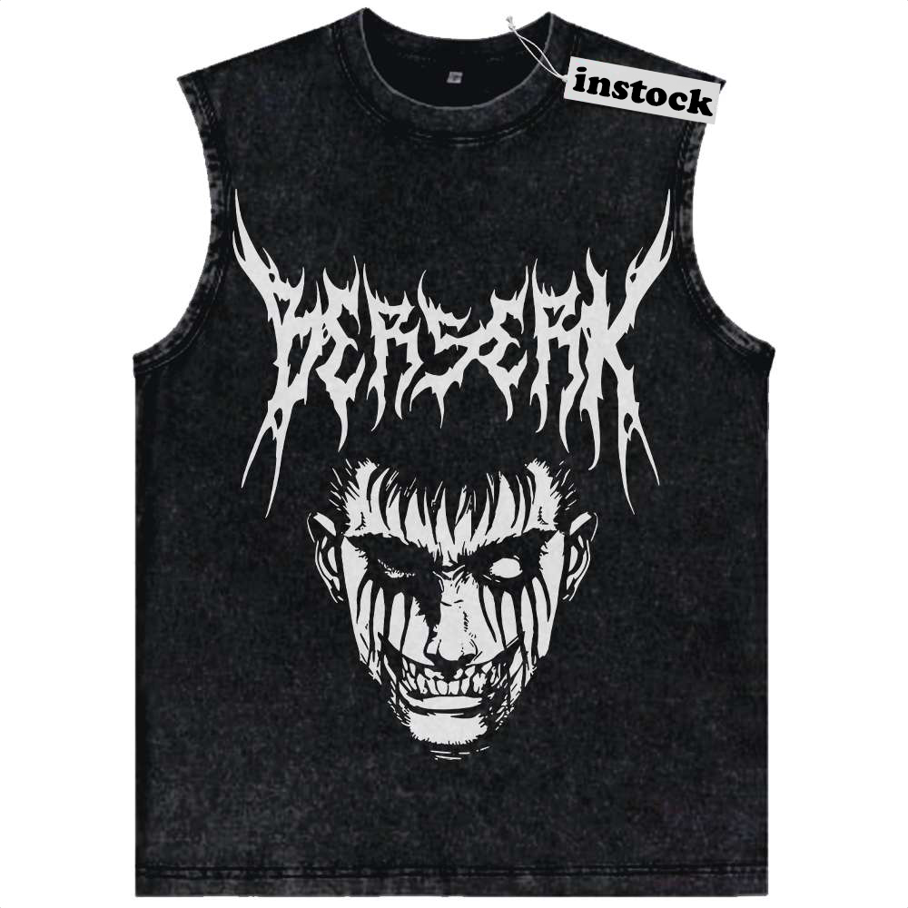 Guts Tank Top, Berserk Tank Top, Anime Tank Top, Vintage Tank Top
