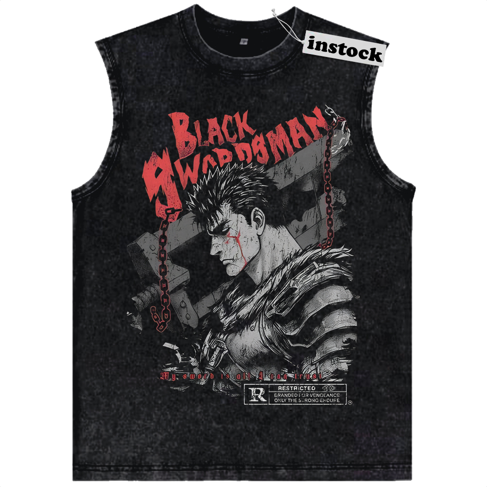 Guts Tank Top, Berserk Tank Top, Anime Tank Top, Vintage Tank Top