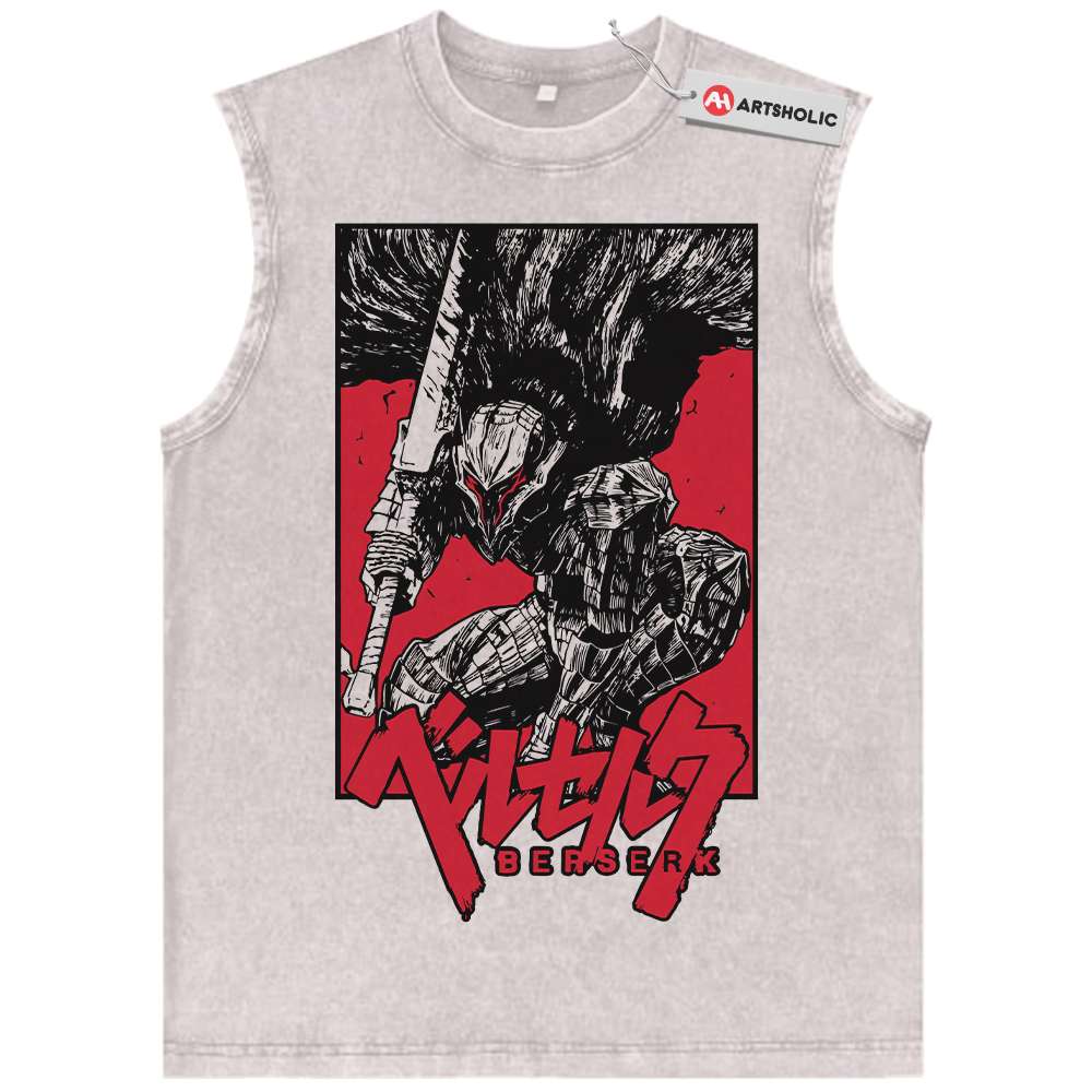 Guts Tank Top, Berserk Tank Top, Anime Tank Top, Vintage Tank Top