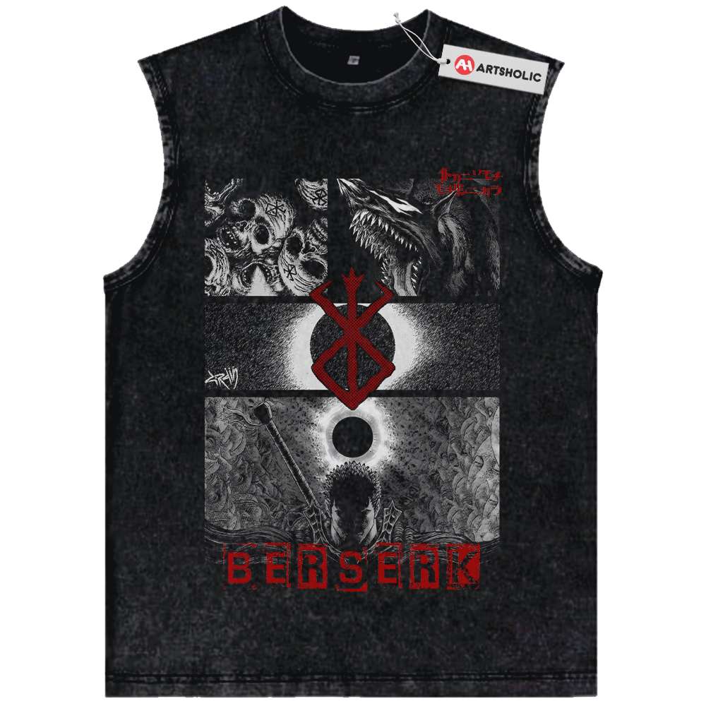 Guts Tank Top, Berserk Tank Top, Anime Tank Top, Vintage Tank Top