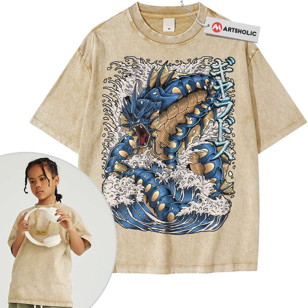 Alternative view of Gyarados Shirt For Kids, Pokemon Shirt For Kids, Anime Shirt For Kids, Vintage T-Shirt For Kids