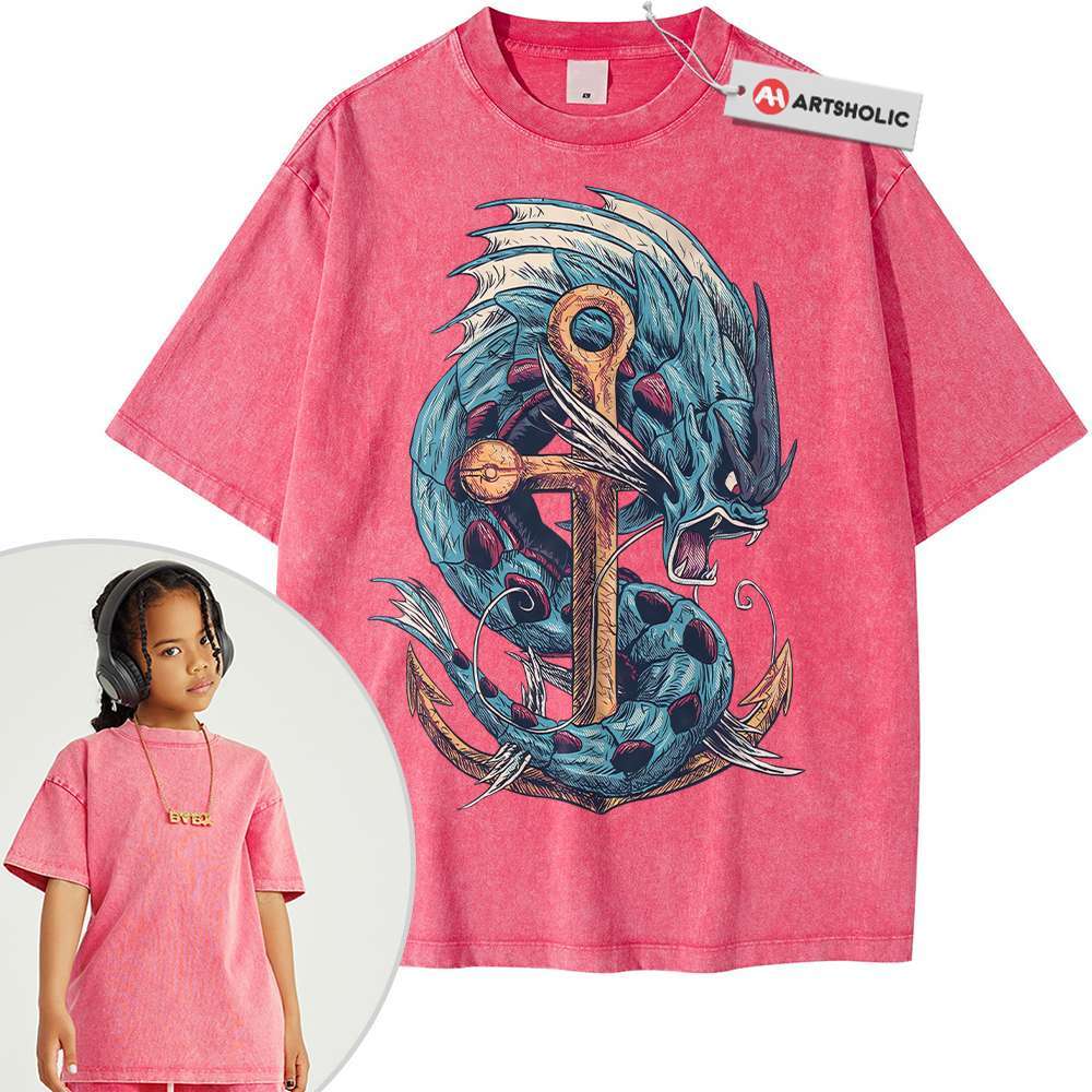 Gyarados Shirt For Kids, Pokemon Shirt For Kids, Anime Shirt For Kids, Vintage Tee For Kids - Image 4