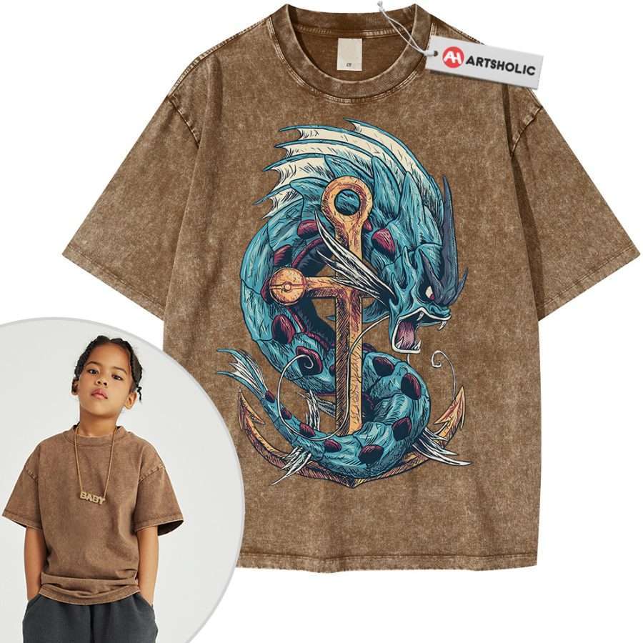 Gyarados Shirt For Kids, Pokemon Shirt For Kids, Anime Shirt For Kids, Vintage Tee For Kids - Image 8