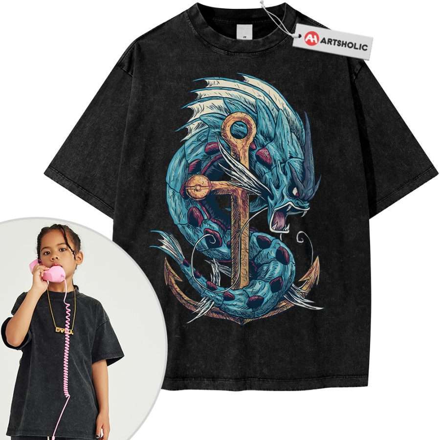 Gyarados Shirt For Kids, Pokemon Shirt For Kids, Anime Shirt For Kids, Vintage Tee For Kids - Image 6