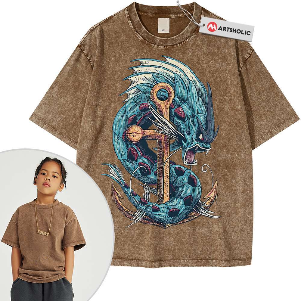 Gyarados Shirt For Kids, Pokemon Shirt For Kids, Anime Shirt For Kids, Vintage Tee For Kids - Image 3
