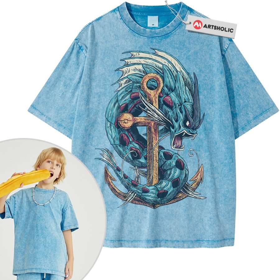 Gyarados Shirt For Kids, Pokemon Shirt For Kids, Anime Shirt For Kids, Vintage Tee For Kids - Image 7