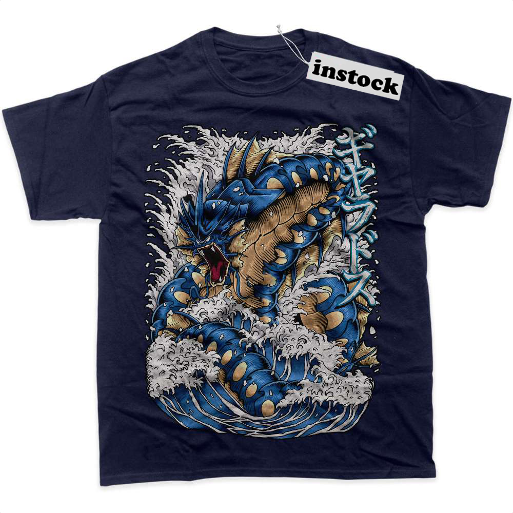 Gyarados Shirt, Pokemon Shirt, Anime Shirt, graphic T-Shirt
