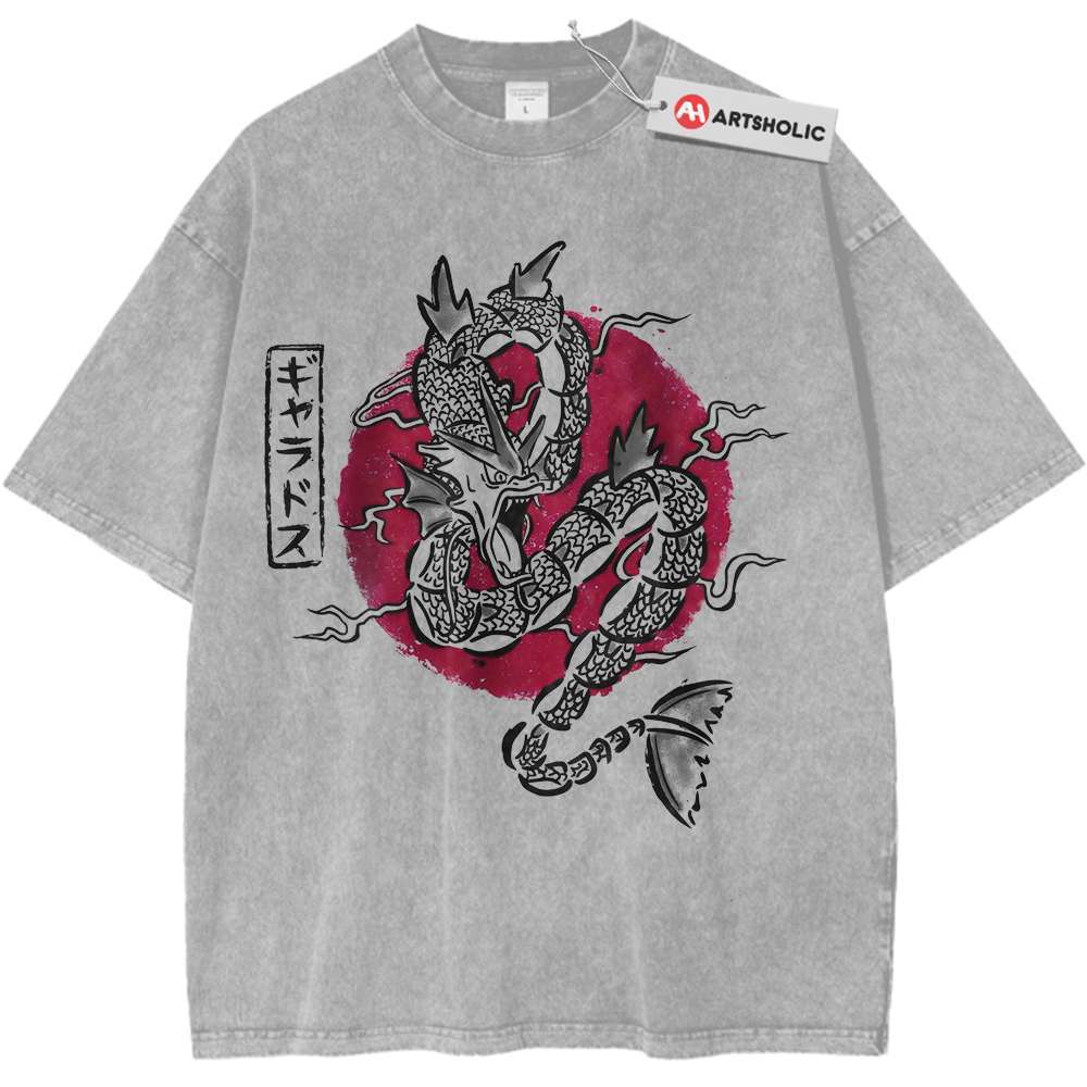 Alternative view of Gyarados Shirt, Pokemon shirt, Anime Shirt, Vintage T-Shirt
