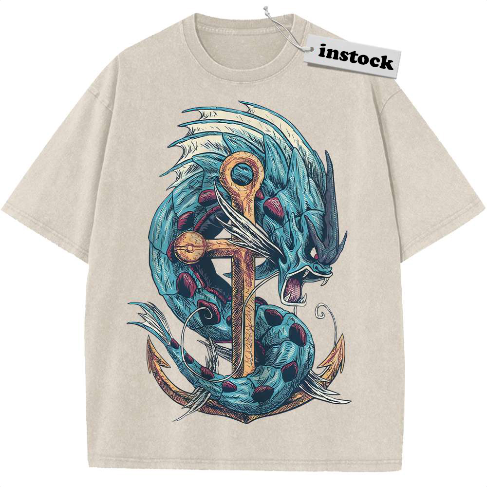 Gyarados Shirt, Pokemon shirt, Anime Shirt, Vintage Tee