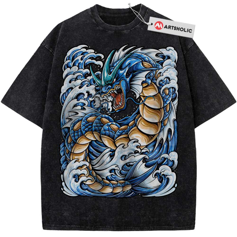 Alternative view of Gyarados Shirt, Pokemon shirt, Anime Shirt, Vintage Tee