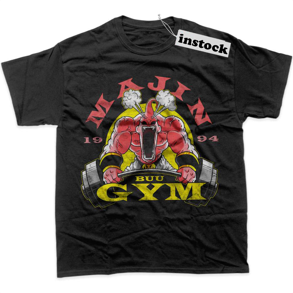 Gym Majin Buu Shirt, Dragon Ball Shirt, DBZ Shirt, Anime Shirt, Graphic Tee