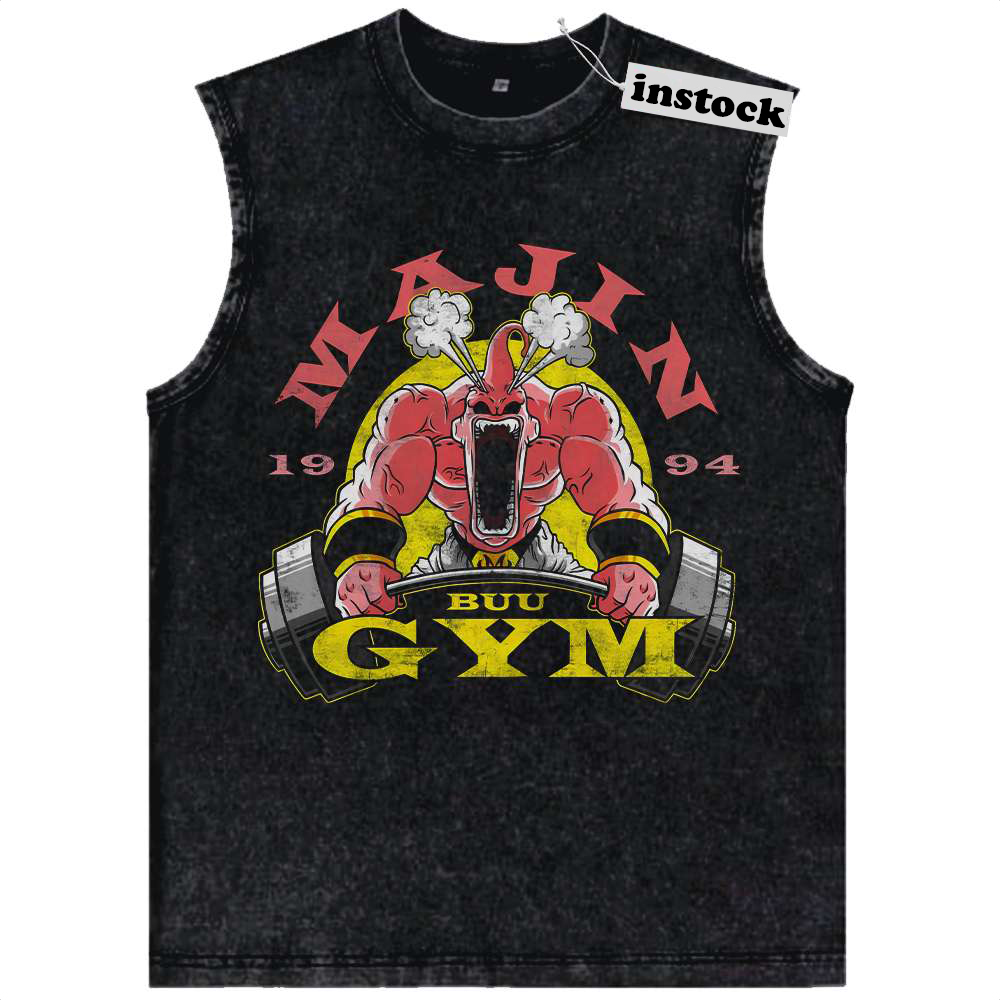 Gym Majin Buu Tank Top, Dragon Ball Tank Top, DBZ Tank Top, Anime Tank Top, Vintage Tank Top