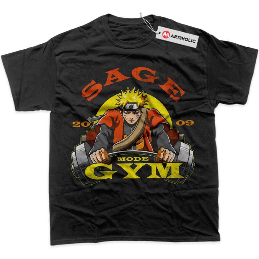 Alternative view of Gym Naruto Shirt, Anime Shirt, Graphic T-Shirt