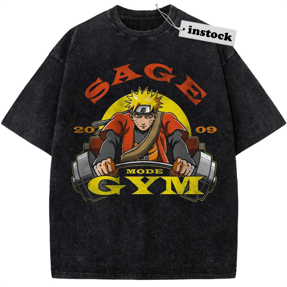 Gym Naruto Shirt, Anime Shirt, Vintage T-Shirt