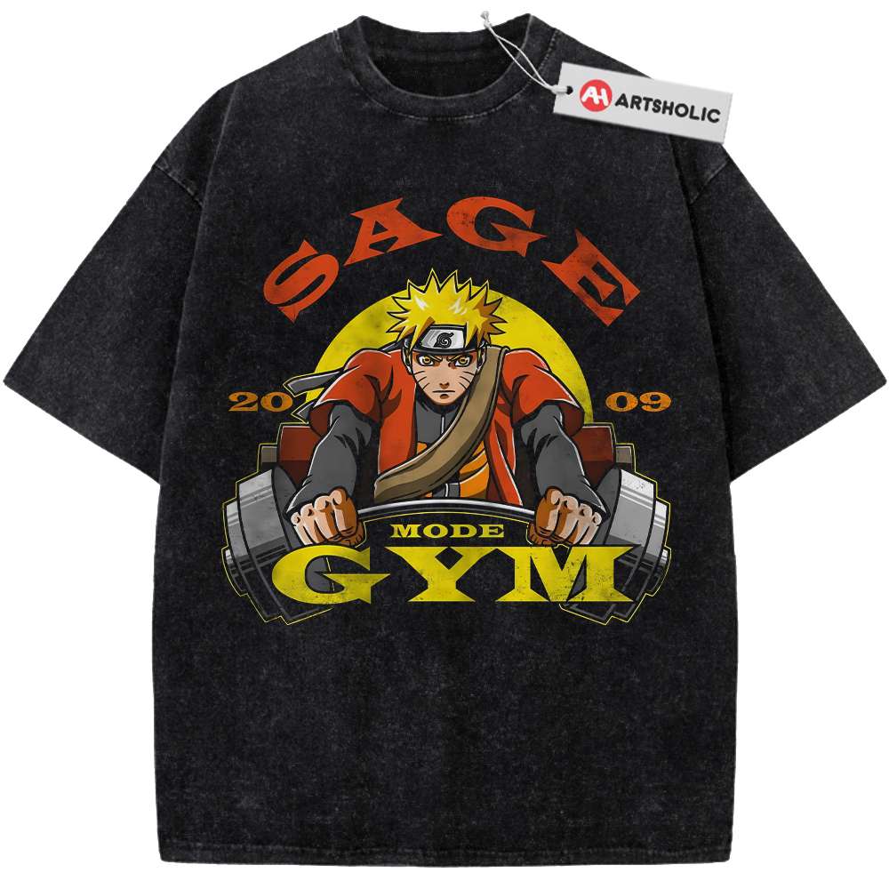 Gym Naruto Shirt, Anime Shirt, Vintage T-Shirt